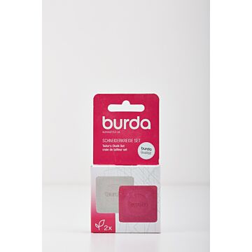 Craie tailleur rose + blanc