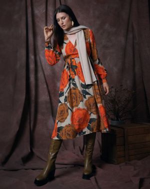 Robe en Crêpe n°110 | Burda Style 10/21