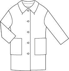 Manteau en laine n°134 | Burda Style 10/21