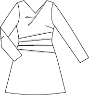 Robe en panne de velours n°113 | Burda Style 12/21