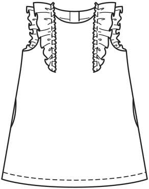 Robe en coton n° 1 | Burda Easy Kids n°1/2022