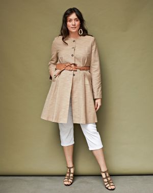 Manteau chemisier en Tissu structuré n°401 | Burda Style HS Curvy Printemps/Été/22