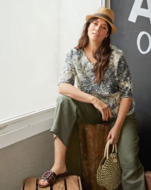 Chemisier en Lyocell n°408 | Burda Style HS Curvy Printemps/Été/22