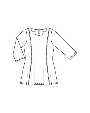 Tunique en Coton n°412 | Burda Style HS Curvy Printemps/Été/22