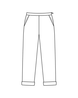 Pantalon en Polyester n°415 | Burda Style HS Curvy Printemps/Été/22