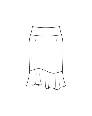 Jupe en Viscose n°416 | Burda Style HS Curvy Printemps/Été/22