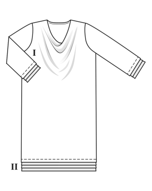 Robe en tissu maille n°127 | Burda Style 09/22