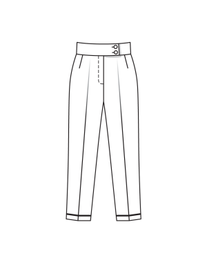 Pantalon en coton mélangé n°116 | Burda Style 09/22