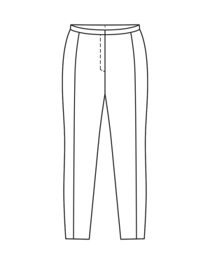 Pantalon en cuir synthétique/jersey n°413 | Burda Curvy Automne/Hiver 22