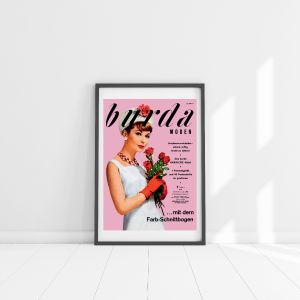 Poster A2 - couverture rose année 50/60