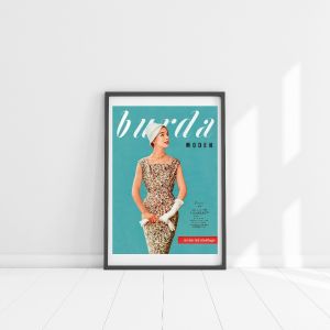 Poster A2 - couverture turquoise année 50/60