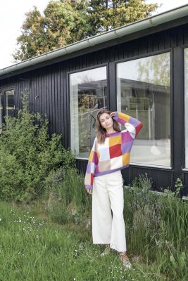 Pullover en color-block
 #09 | Burda Mailles n°18 - 2022