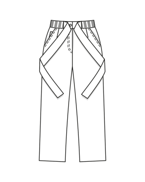 Pantalon en coton n°107 | Burda Style 02/23