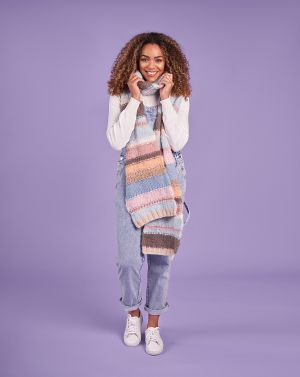Écharpe rayée
 #08 | Burda Mailles n°20 - 2023