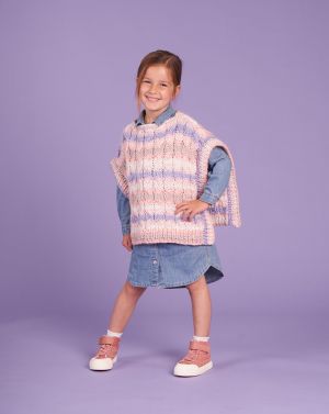 Poncho enfant en torsades
 #18 | Burda Mailles n°20 - 2023