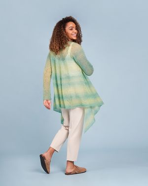 Long gilet en dégradé de couleurs
 #24 | Burda Mailles n°20 - 2023