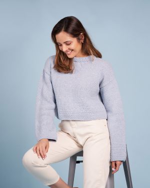 Pullover en point en relief
 #28 | Burda Mailles n°20 - 2023