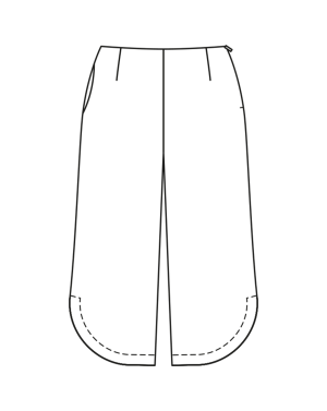 Pantalon en twill n°409 | Burda Curvy 01/23