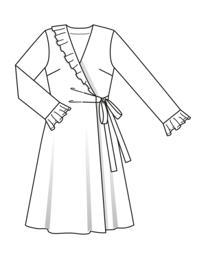 Robe en viscose n°410 | Burda Curvy 01/23