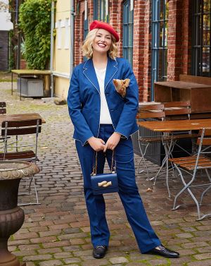 Pantalon en coton n°416 | Burda Curvy 01/23