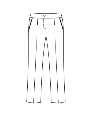 Pantalon en coton n°416 | Burda Curvy 01/23