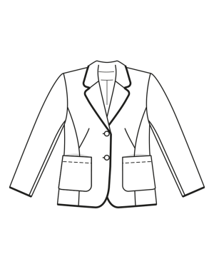 Blazer en coton n°417 | Burda Curvy 01/23