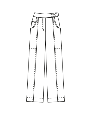 Pantalon en coton n°105 | Burda Style 03/23