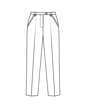 Pantalon en coton n°125 | Burda Style 03/23