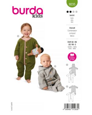 Patron Burda 9246 Kids Layette Bebe 56/86 - Tissus des Ursules