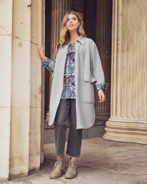Manteau court en polaire coton n°406 | Burda Curvy 03/23
