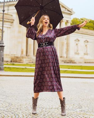 Robe en satin de soie n°407 | Burda Curvy 03/23