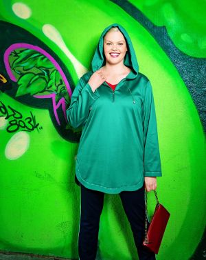 Hoodie en jersey n°415 | Burda Curvy 03/23