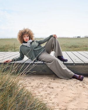 Pantalon en tricot n°403 | Burda Curvy 04/23