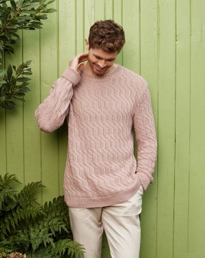 Pullover homme avec un point en relief #14 | Burda Mailles n°21 - 2023