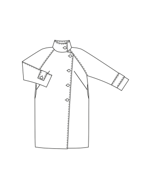 Manteau en lainage n°403 | Burda Curvy 03/23