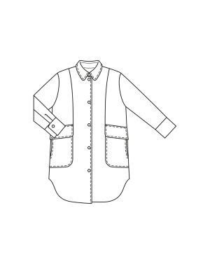 Manteau court en polaire coton n°406 | Burda Curvy 03/23