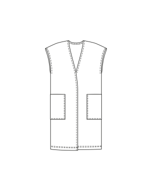 Gilet en lainage n°408 | Burda Curvy 03/23