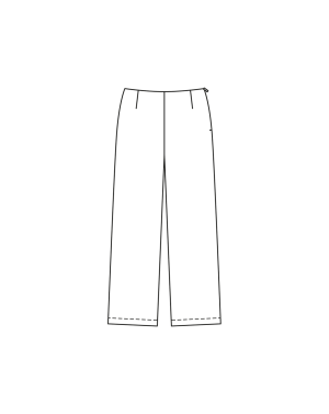 Pantalon en twill n°412 | Burda Curvy 03/23