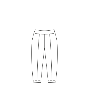 Pantalon en twill n°416 | Burda Curvy 03/23