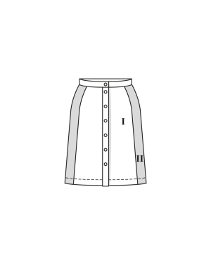 Jupe en trissu matelassé n°402 | Burda Curvy 04/23