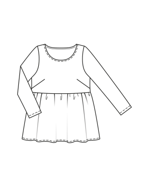 Top en jersey n°411 | Burda Curvy 04/23