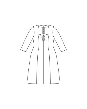 Robe en polyester n°412 | Burda Curvy 04/23