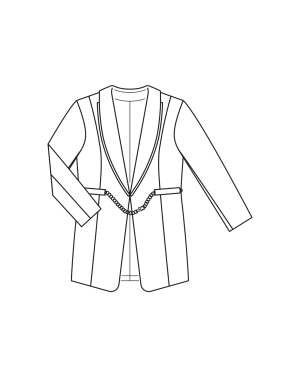 Blazer en viscose n°413 | Burda Curvy 04/23