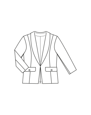 Blazer en bouclé n°414 | Burda Curvy 04/23