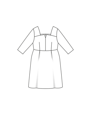 Robe en lainage n°416 | Burda Curvy 04/23