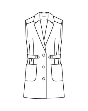 Gilet en tissu bouclette n°101 | Burda Style 04/23