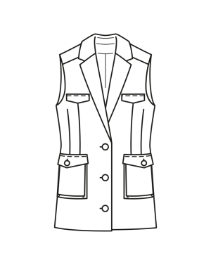 Gilet en coton n°102 | Burda Style 04/23