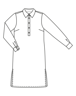 Robe tunique en soie n°104 | Burda Style 04/23