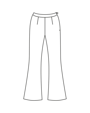Pantalon en crêpe de laine n°110 | Burda Style 04/23