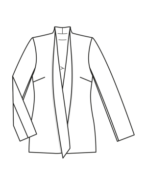 Veste en crêpe de laine n°113 | Burda Style 04/23